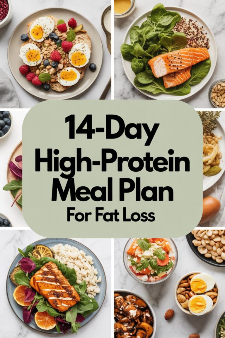 14-Day High-Protein Meal Plan for Fat Loss