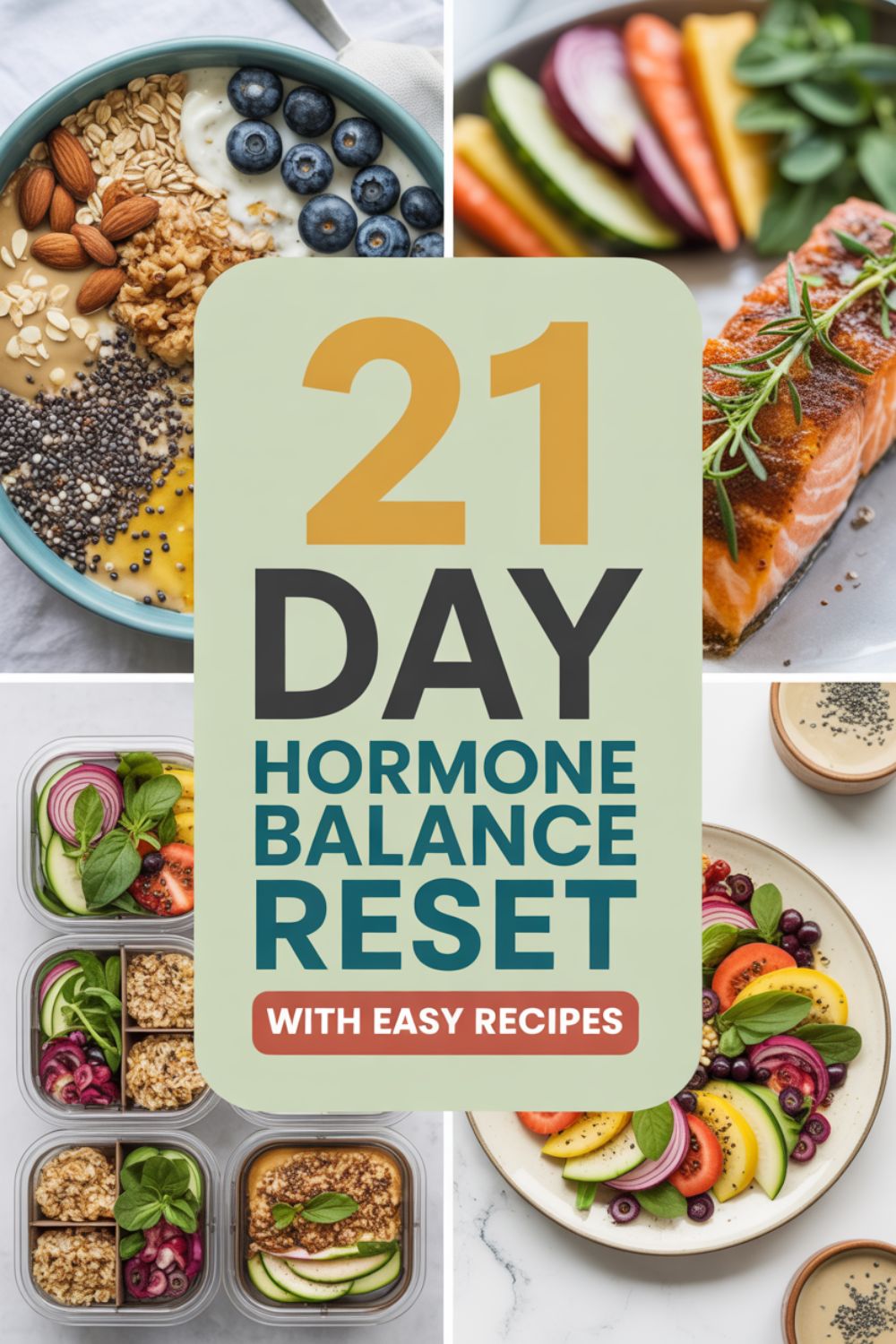 21 Day Hormone Balance Reset with Easy Recipes