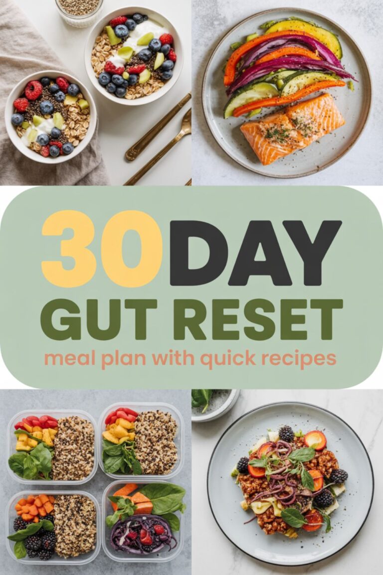 30-Day Gut Reset Meal Plan with Quick Recipes