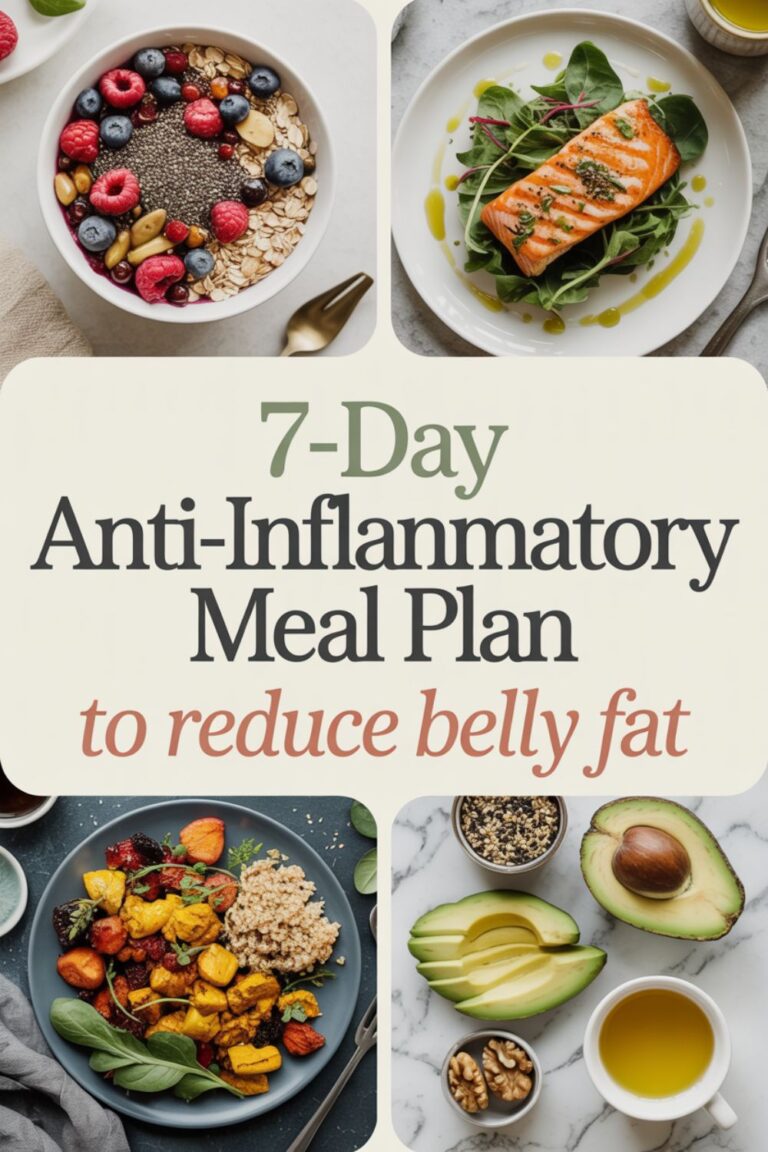7-Day Anti-Inflammatory Meal Plan to Reduce Belly Fat