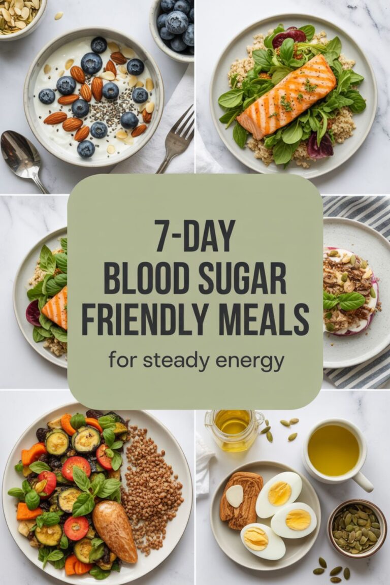 7-Day Blood Sugar Friendly Meals for Energy