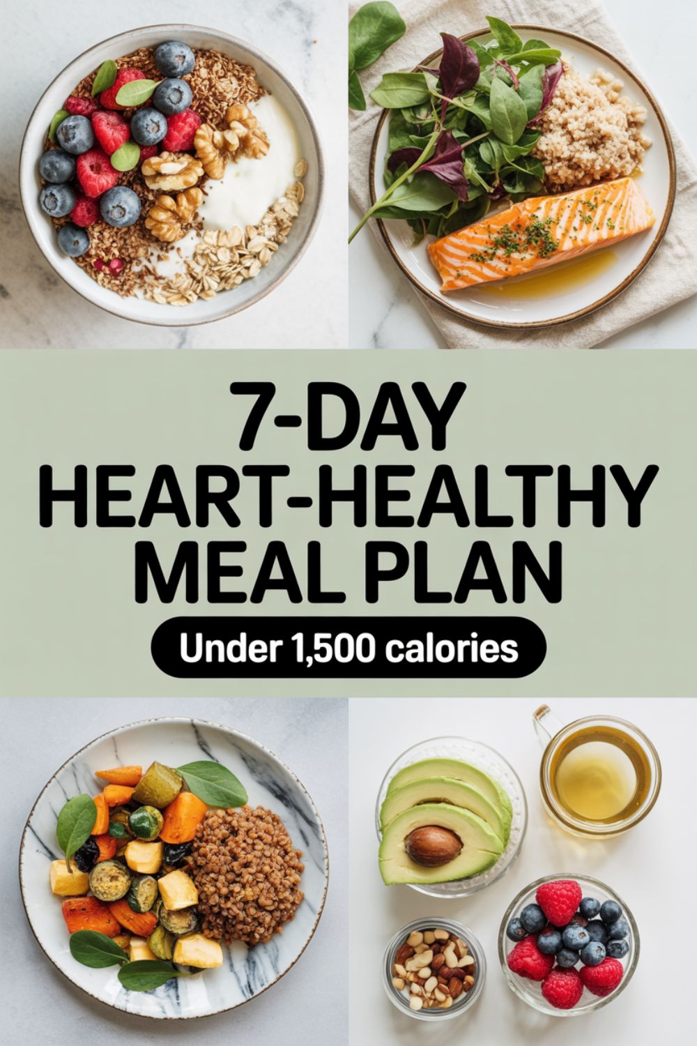 7-Day Heart-Healthy Meal Plan Under 1,500 Calories 2