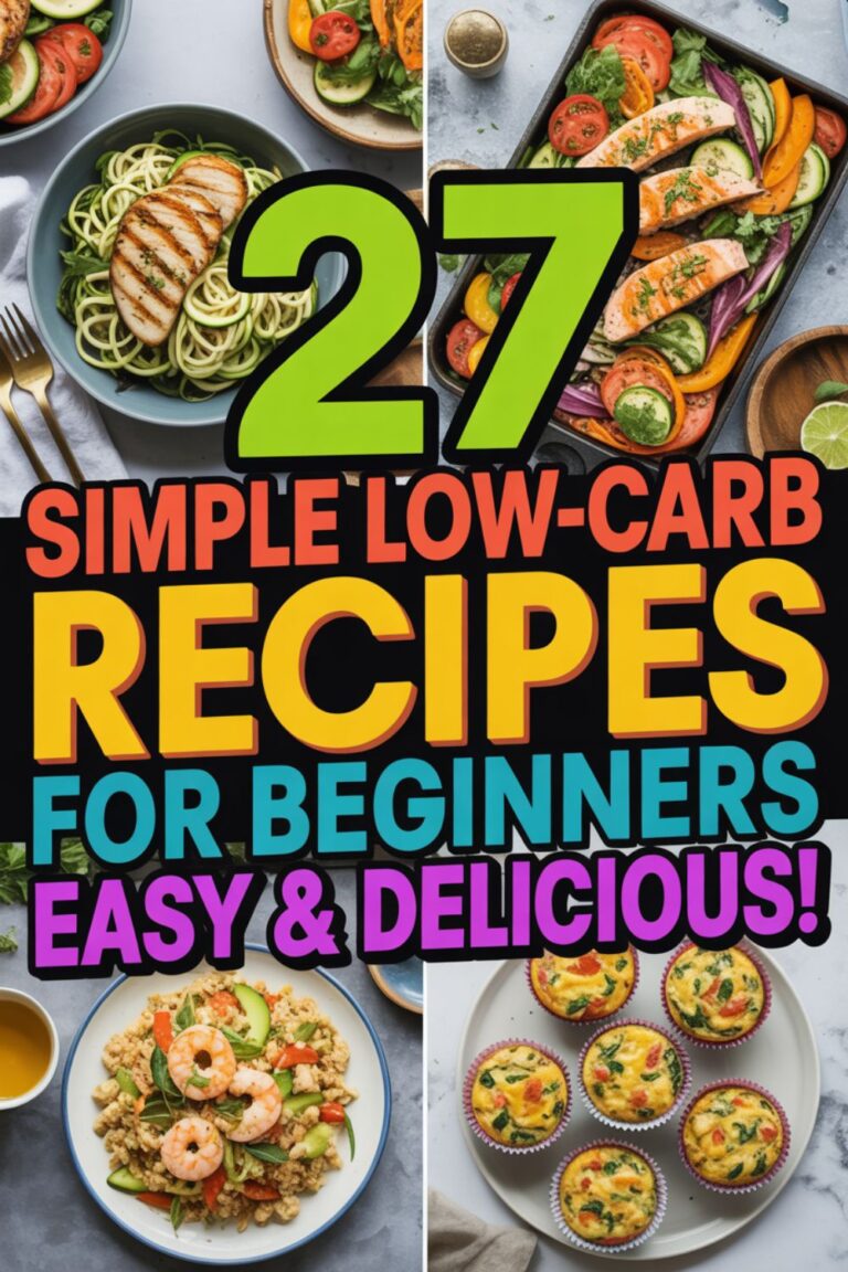 27 Simple Low-Carb Recipes for Beginners