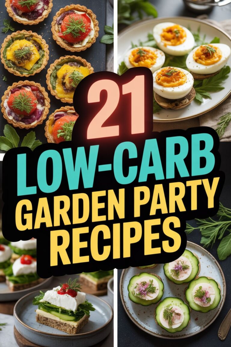 21 Low-Carb Garden Party Recipes That’ll Actually Impress Every Guest