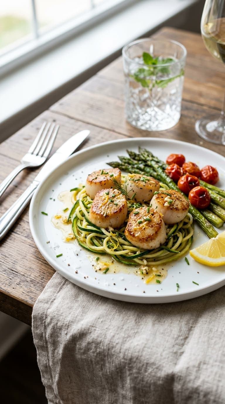 Low-Carb Date Night Dinners &mdash; 10 Fancy Recipes (Free Printable)